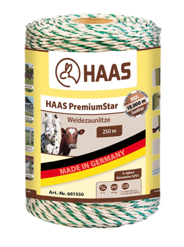 HAAS PremiumStar Weidezaunlitze