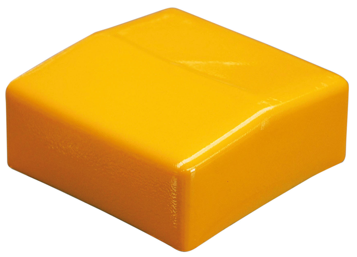 Warnstopfen für Vierkantpfosten, gelb