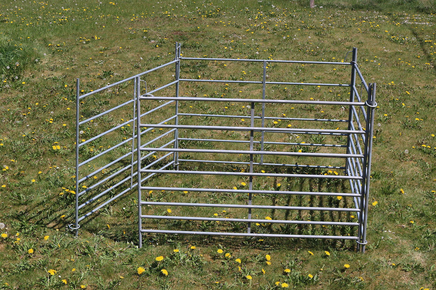 4x HAAS Kleintiergatter mit Steck-System 150 cm